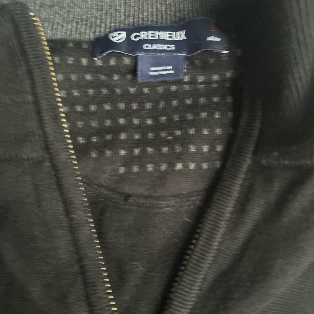 Daniel Cremieux Black Zip Up Sweater Vest - Picture 2 of 2